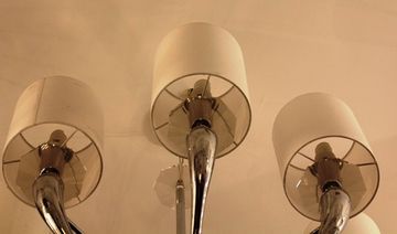 Ilfari Loving arms Chandelier by Ipe cavalli стальной+ бежевый 8 плафонов