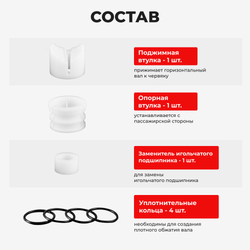 Ремкомплект рулевой рейки для ЭУР Toyota VENZA (I) (2012-2016) (R-12)