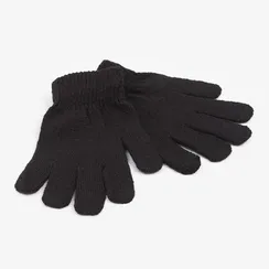 Перчатки женские Collorista однослойные, цв. чёрный, р-р 19 см