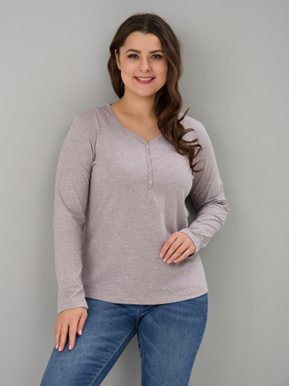 Лонгслив Л-004/бежевыймеланж