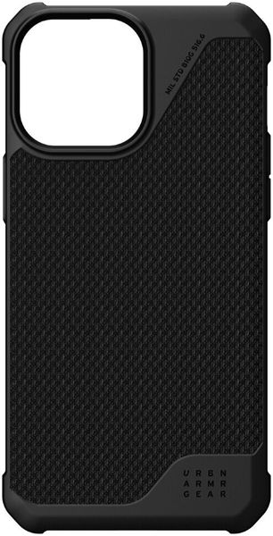 Чехол с поддержкой MAGSAFE Uag Metropolis LT ткань Armortex для iPhone 13 Pro Max 6.7" черный (Kevlar-Black) 11316O183940
