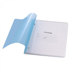 Тетрадь 12л., клетка, обложка цветной пластик, Alingar, "Бирюзовый"