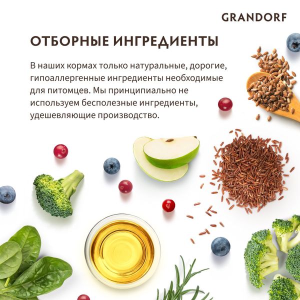 Уценка! Срок 26.06.26/ Сухой корм Grandorf CAT 4 Meat PROBIOTIC INDOOR для домашних кошек, 4 мяса с пробиотиками