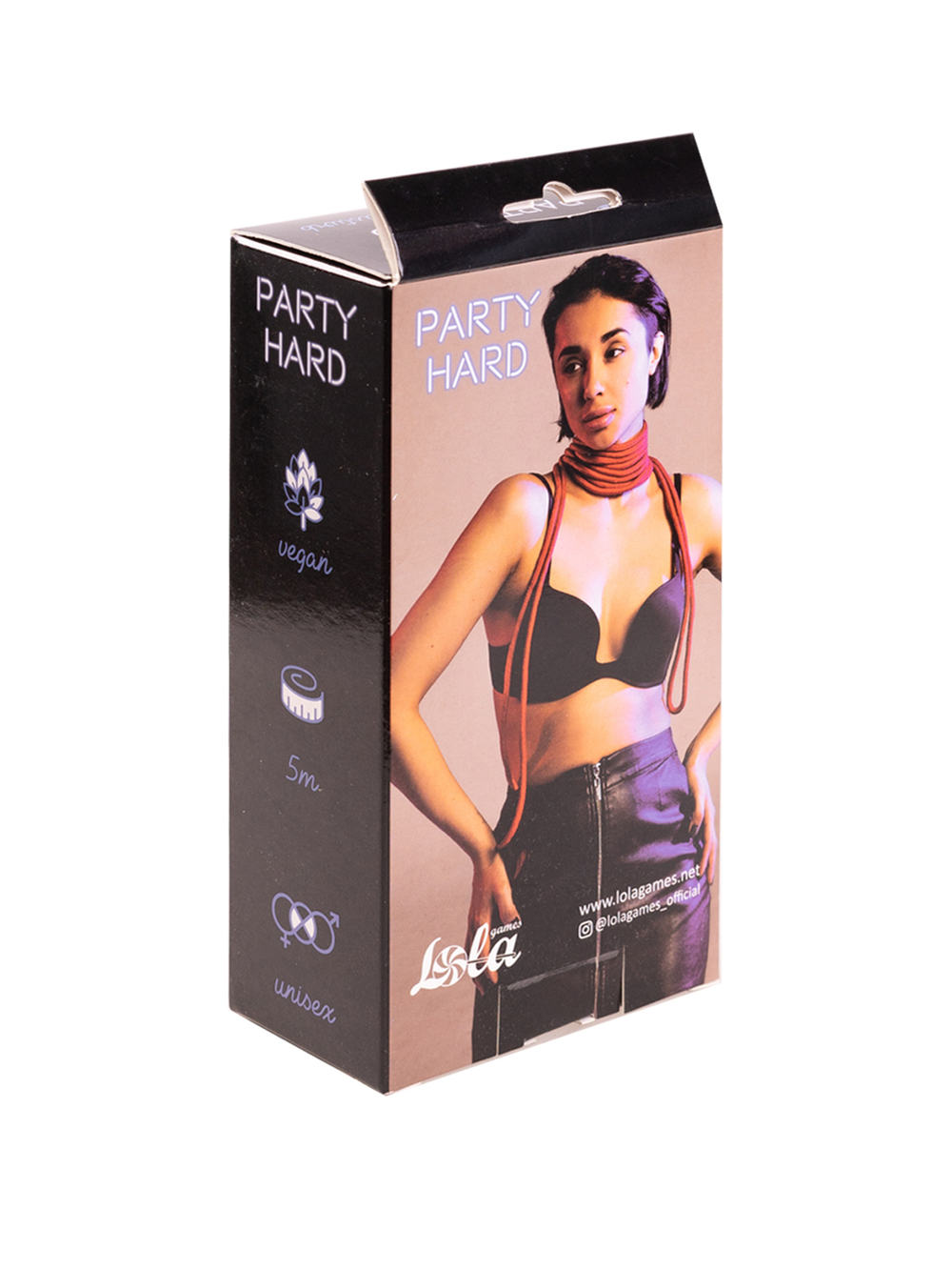 Веревка Party Hard Do Not Disturb Red, 5м
