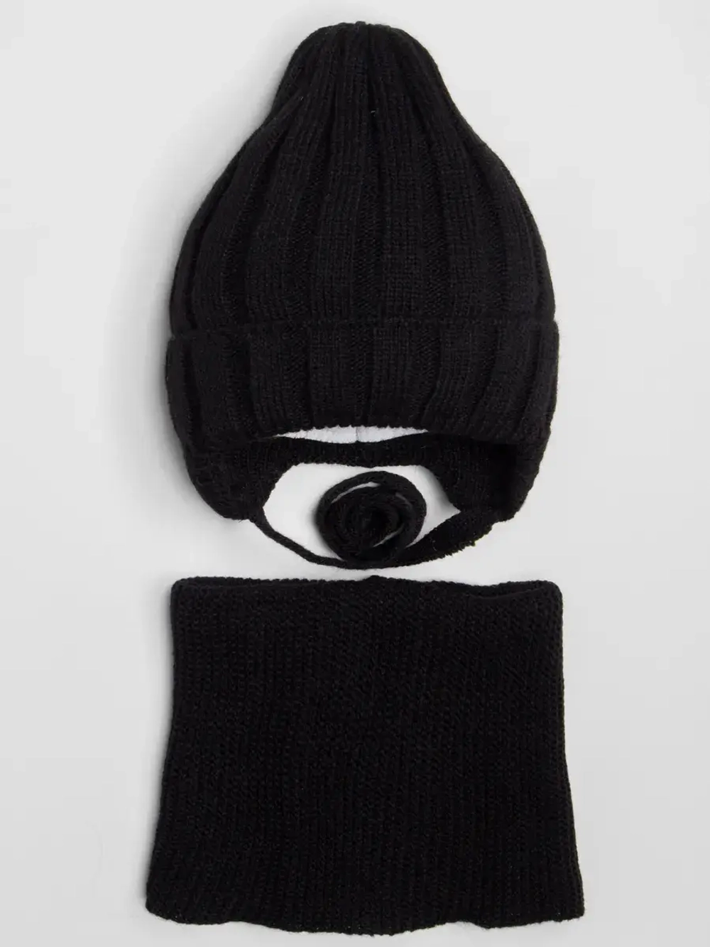 Шапка детская осенняя со снудом