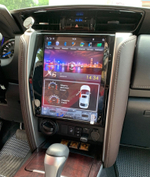 Магнитола для Toyota Fortuner 2015-2022 (климат) - Carmedia ZF-1238-Q6 вертикальный экран в стиле "Тесла" на Android 11, 8Гб+128Гб, CarPlay, 4G SIM-слот