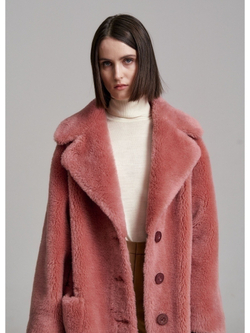 Шуба женская из шерсти, SilverFox (арт. S1210rm011bz)