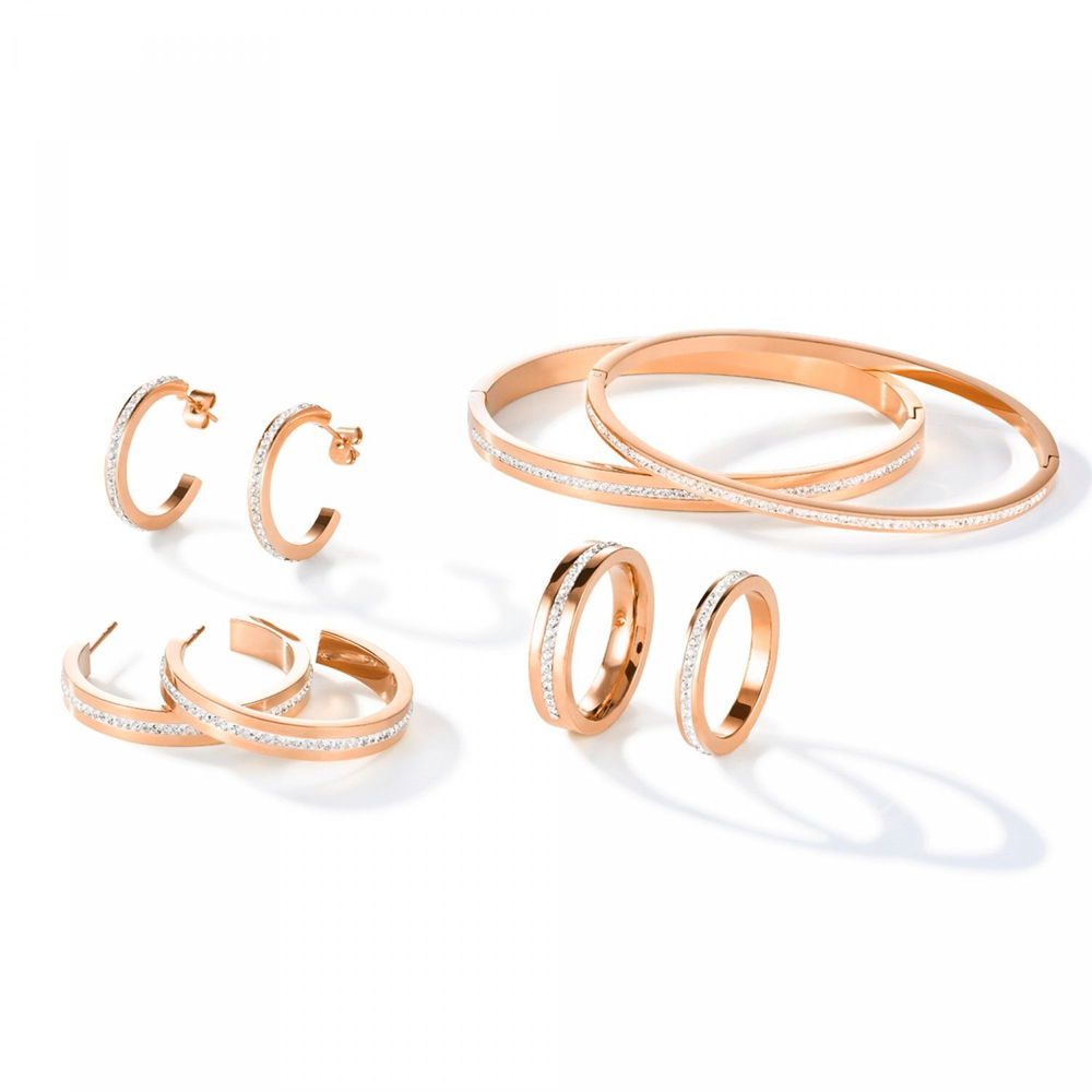 Кольцо Coeur de Lion Crystal-Rosegold 18.5 мм 0226/40-1800 58