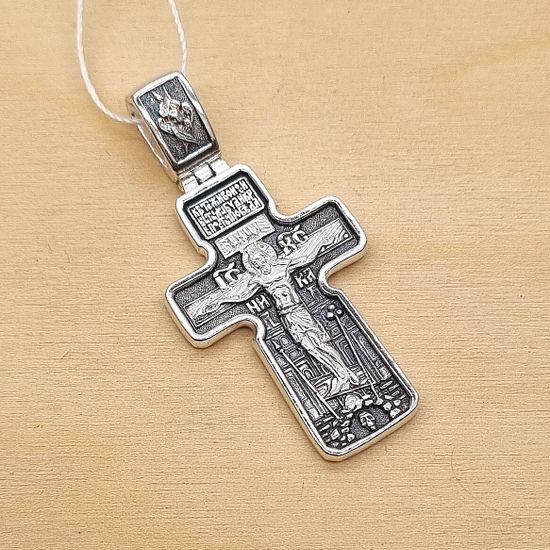 Крест православный. Распятие, Архангел Михаил, Богородица "Знамение"