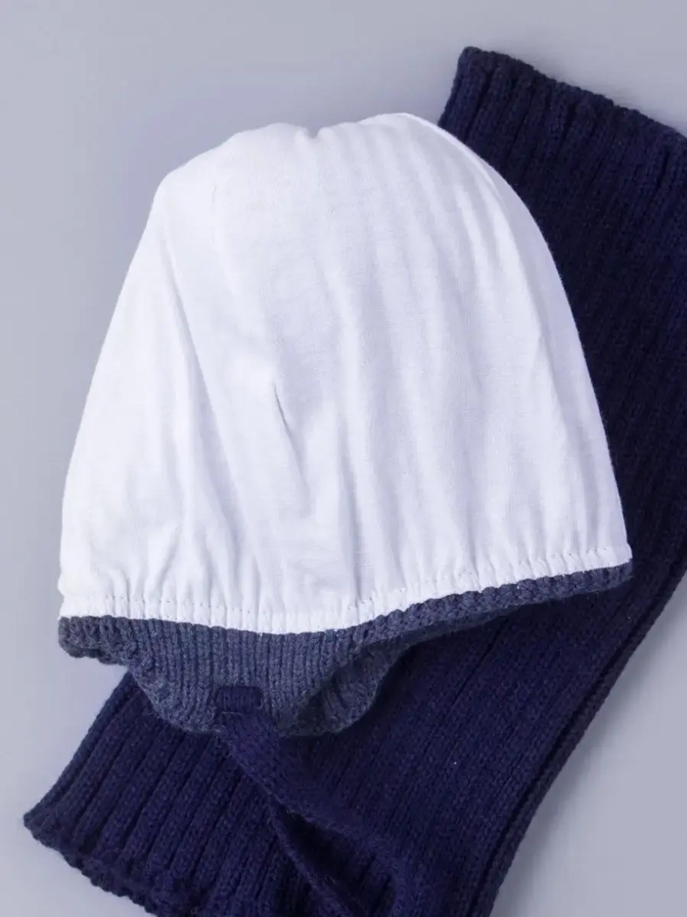 Шапка детская осенняя вязаная и снуд