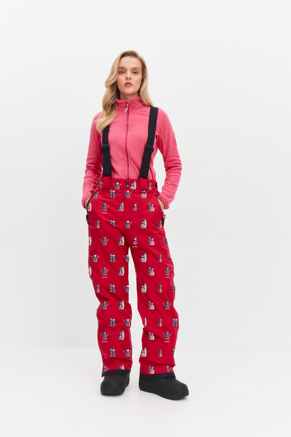 Брюки горнолыжные утепленные (маджента\пурпурные)