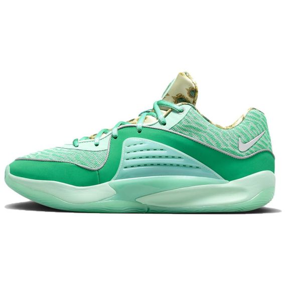 NIKE KD 16 Баскетбольные кроссовки Низкие Бело-зеленые Мужские