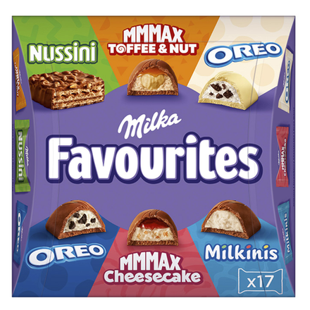 Конфеты шоколадные Milka Favourites 158 гр
