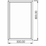 Зеркало Creavit Kayra 50 KY4001.01.MBY белое