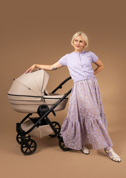 Tutis Коляска 2 в 1 UNO 6+ Leather Latte