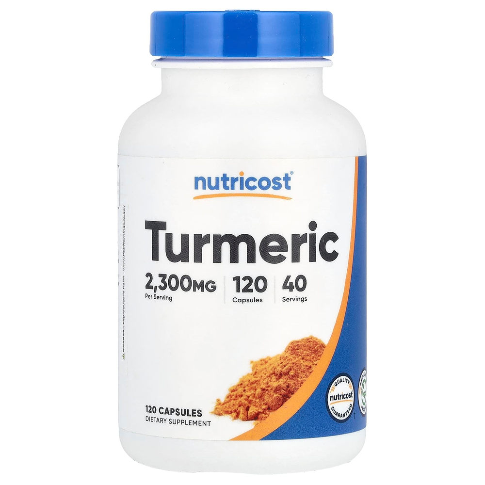 Nutricost, куркума, 120 капсул