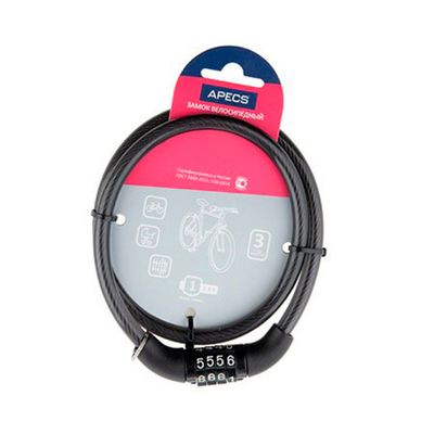 Замок велосипедный Apecs PD-82-65см-CODE