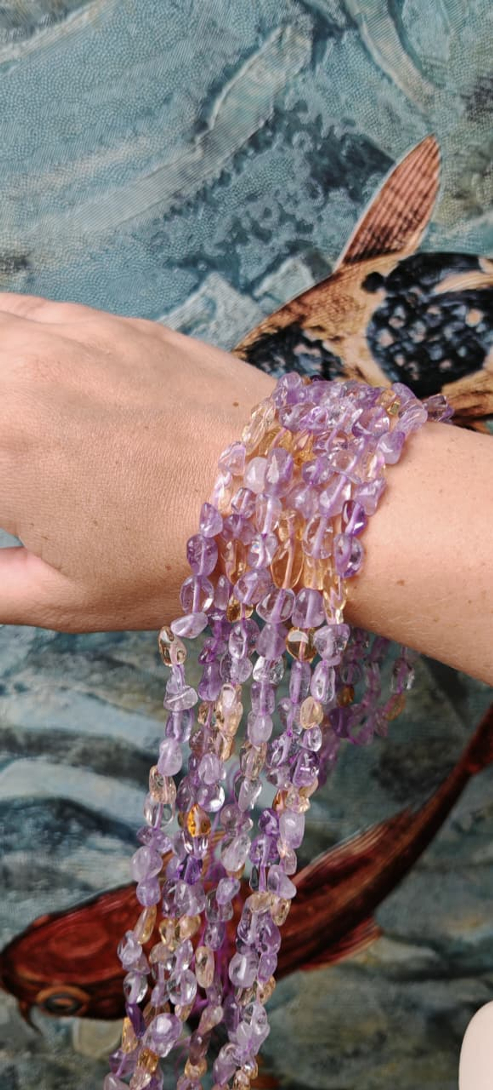 22127 Аметрин галтовка 6-9см, 38см