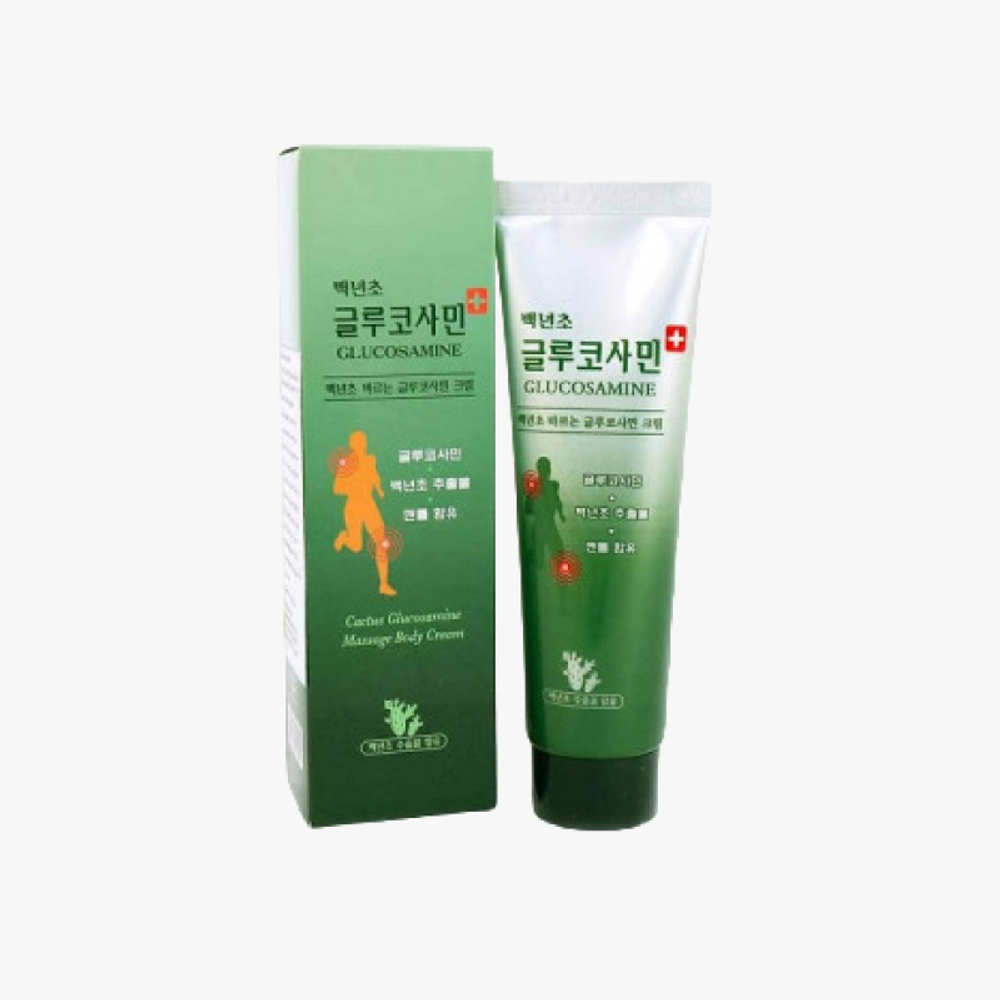 Корейский обезболивающий Крем с глюкозамином Cactus Glucosamine Massage Body Cream Корея
