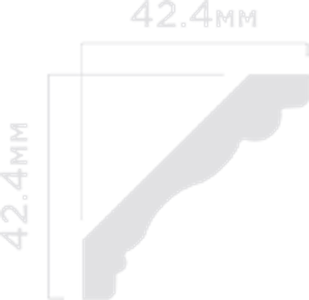 Карниз HiWood, 42,4x42,4 мм