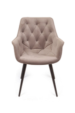 Стул поворотный 360 градусов Archi, бархат бежевый 5, опора конус