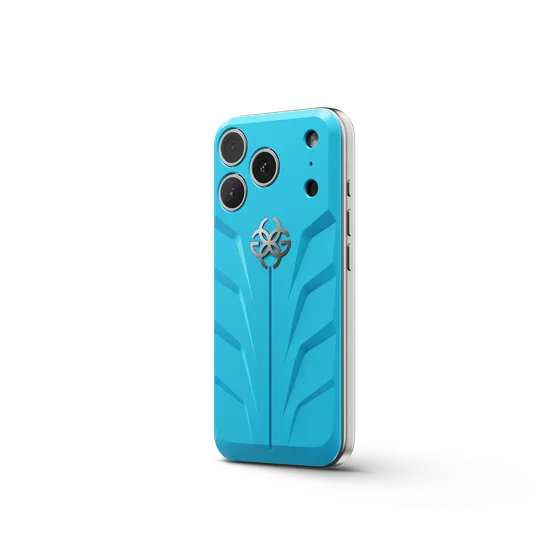 Чехол для iPhone 17 на магните - RSR17 - CURACAO BLUE