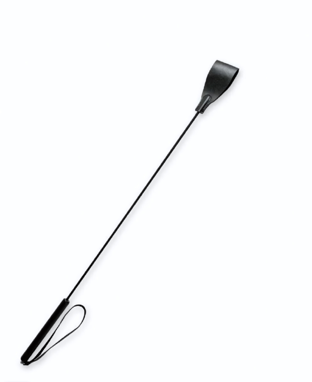 Стек длинный с черной ручкой и прямоугольным наконечником 75 см