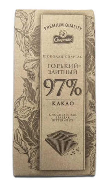 Шоколад "Спартак" 97% какао 75г. крафт