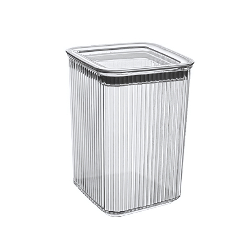 Емкость для сыпучих продуктов квадратная "Рим" 1200 мл вакуумная