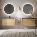 Тумба под раковину COOL с 2 выдвижными ящиками 60x45x54 CL.060.MUD орех