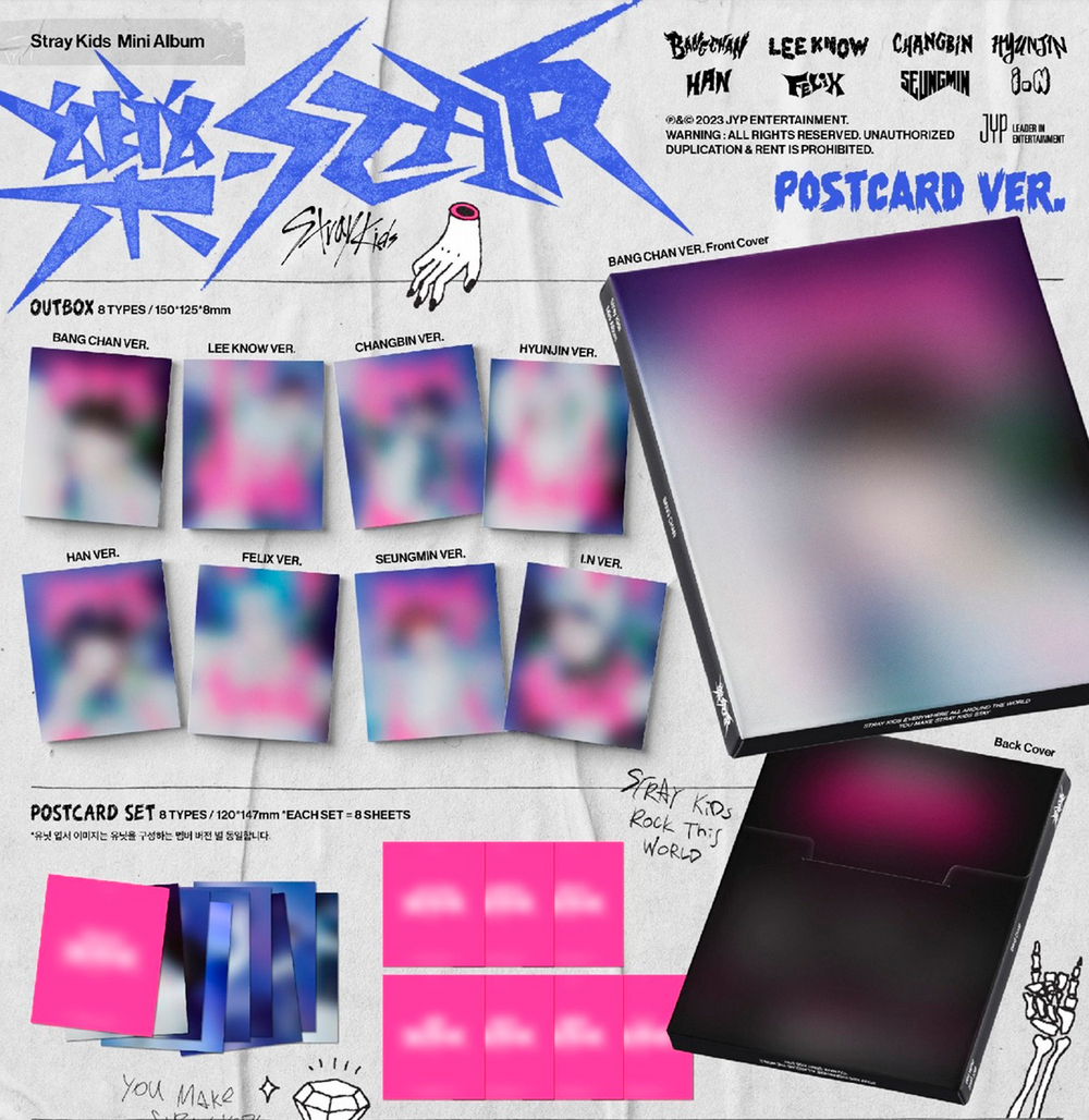 Альбом Stray Kids - ROCK-STAR [Postcard ver.]