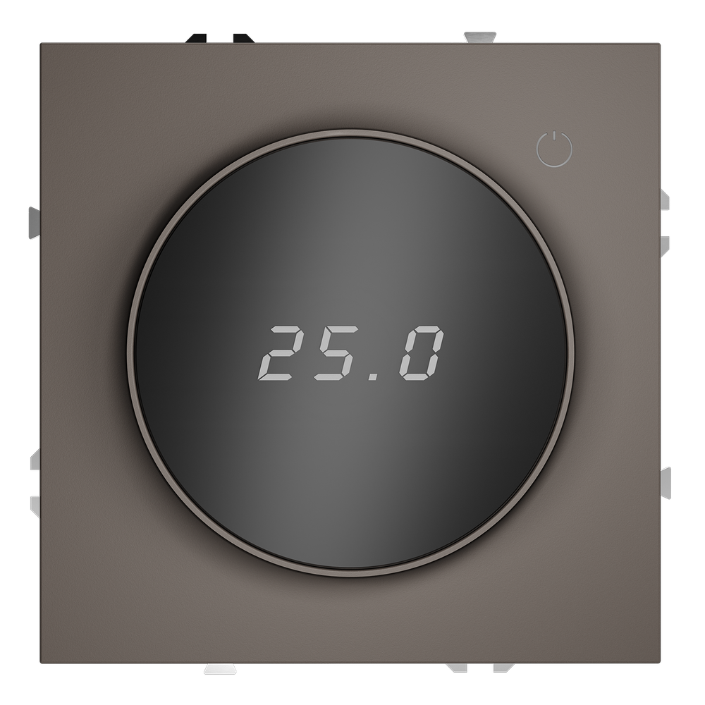 Терморегулятор электронный VOLTUM S70 с индикацией и датчиком, для теплого пола, (капучино)