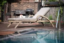 «Фиджи» шезлонг-лежак из искусственного ротанга