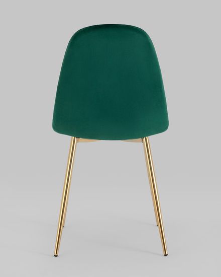 Стул Валенсия SN, велюр зеленый золотые ножки
