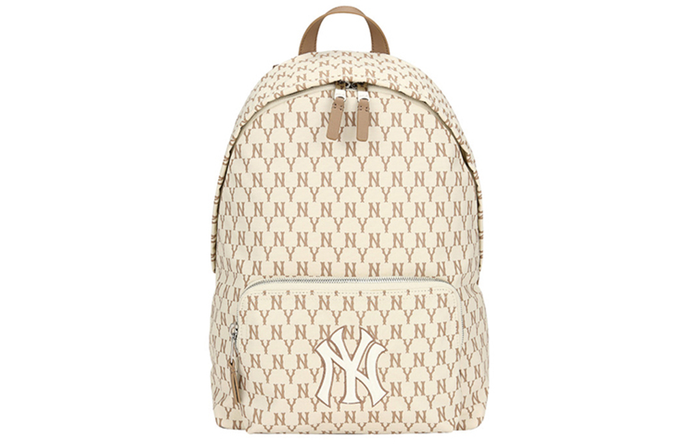 MLB Monogram Collection Nylon Backpack Large Unisex Beige