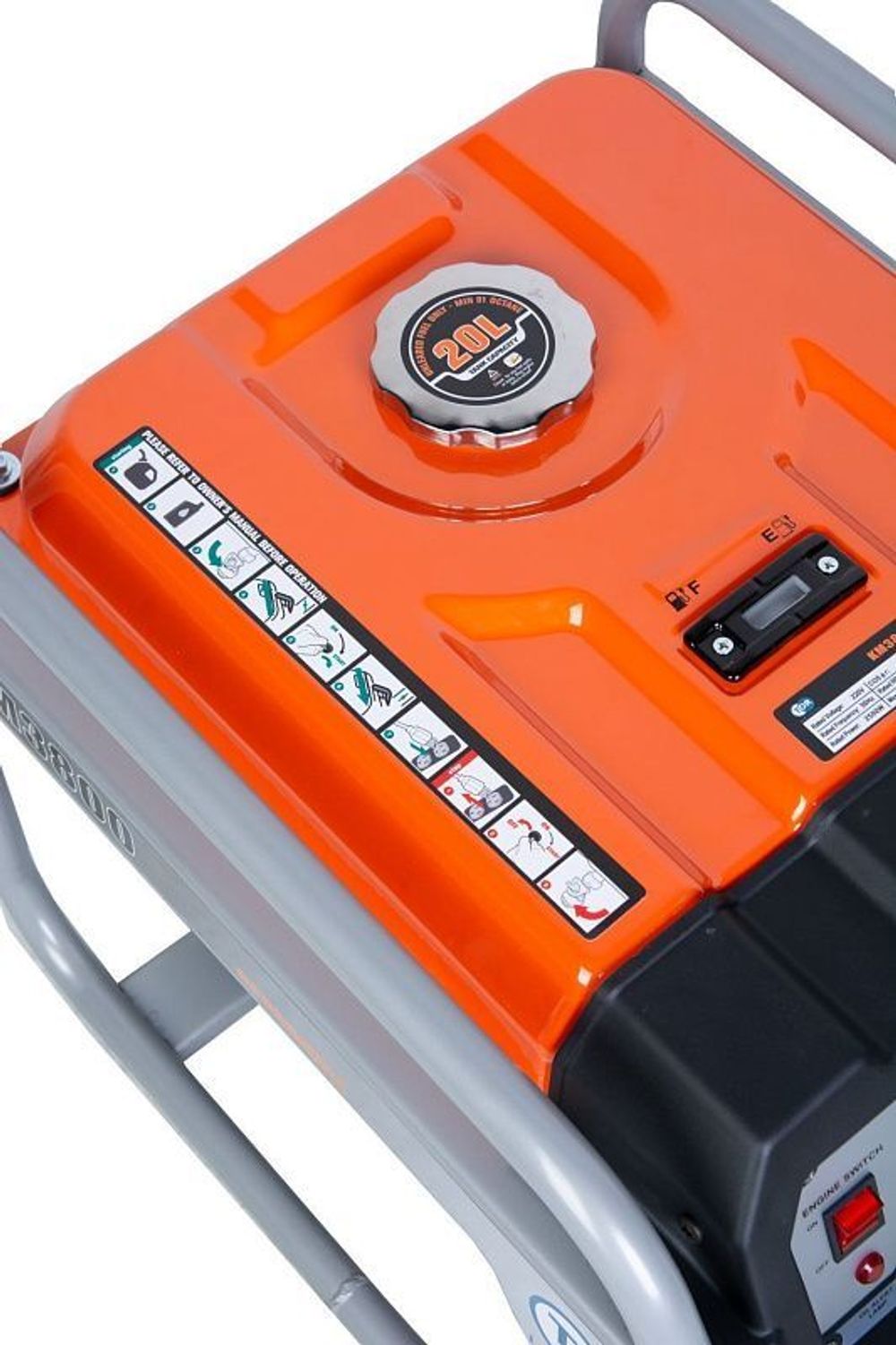 Генератор бензиновый TOR KM3800H - [2.5 кВт / 220V] ручной пуск