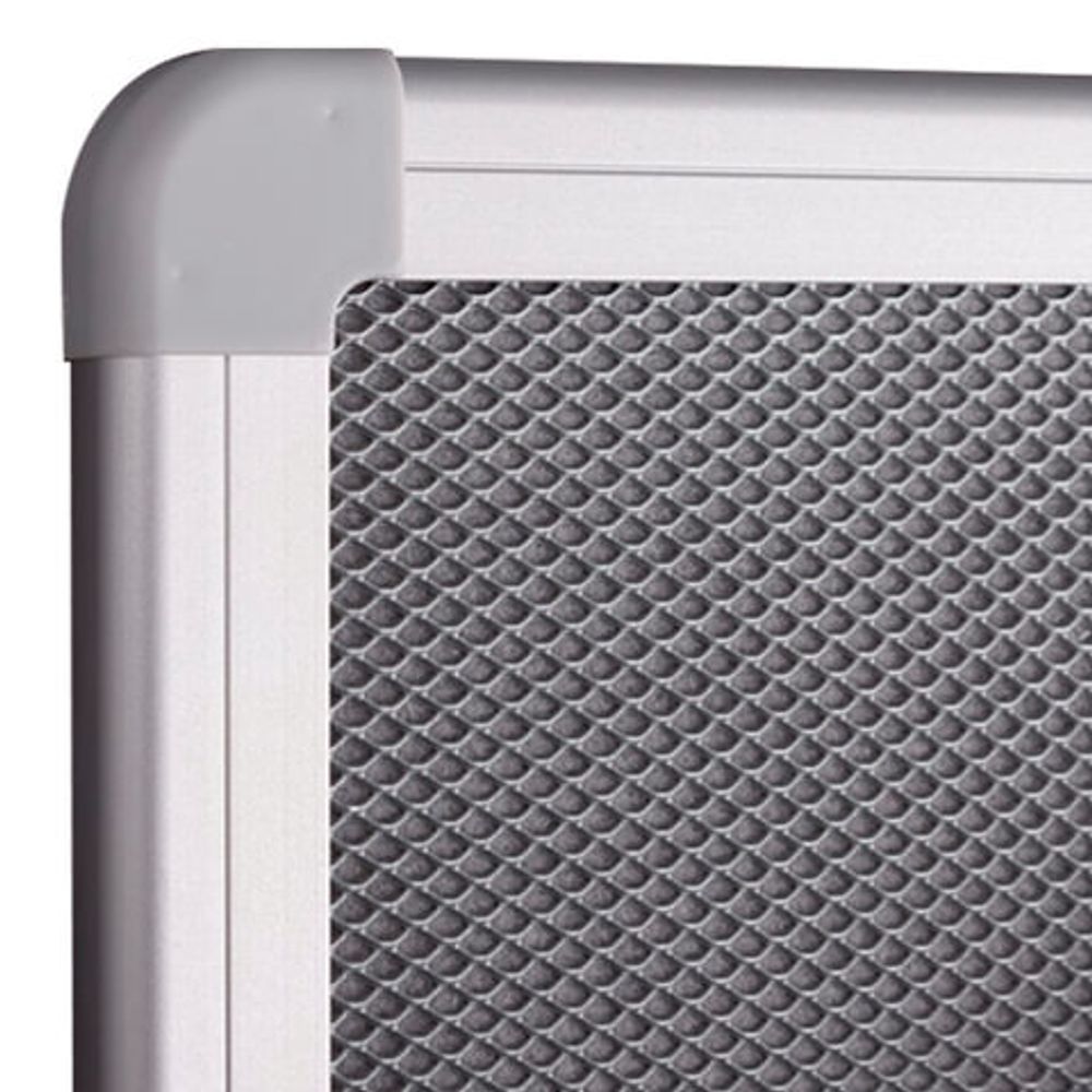 Доска для информации фетровая с металлической сеткой, "Pin mag", 45x60 см, OFFICE, "2х3" (Польша), TPA456