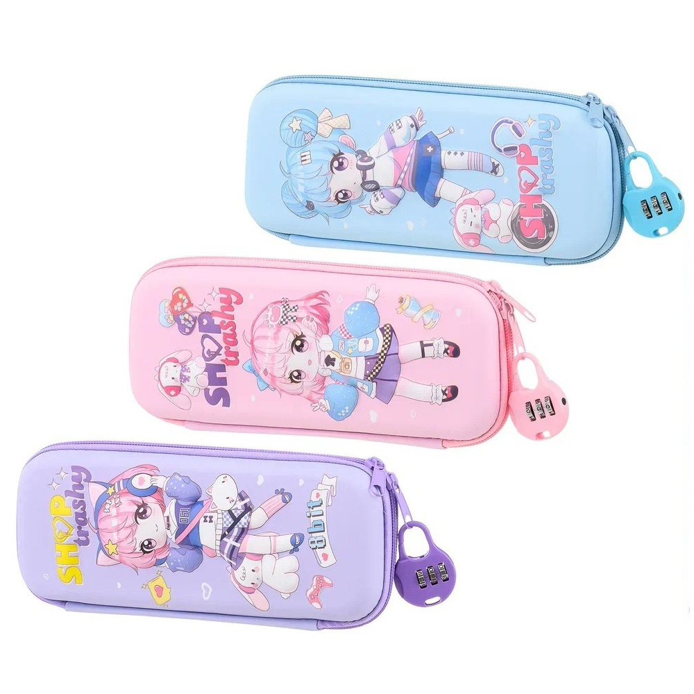 Пенал-косметичка Basir без наполнения, 22,5*10*5,5 см, серия "Девочка", ассорти