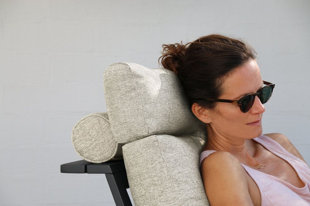 Malmo с 2-х местным диваном, комплект лаунж мебели антрацит/светло-серый, алюминий