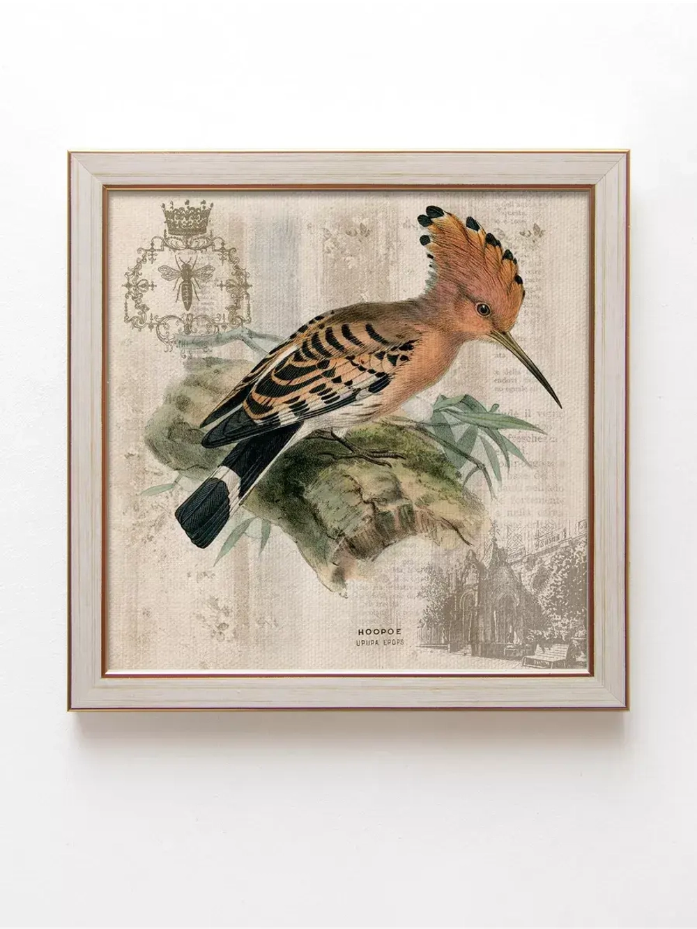 Картины на стену интерьерная на холсте 4 шт, 23*23 см