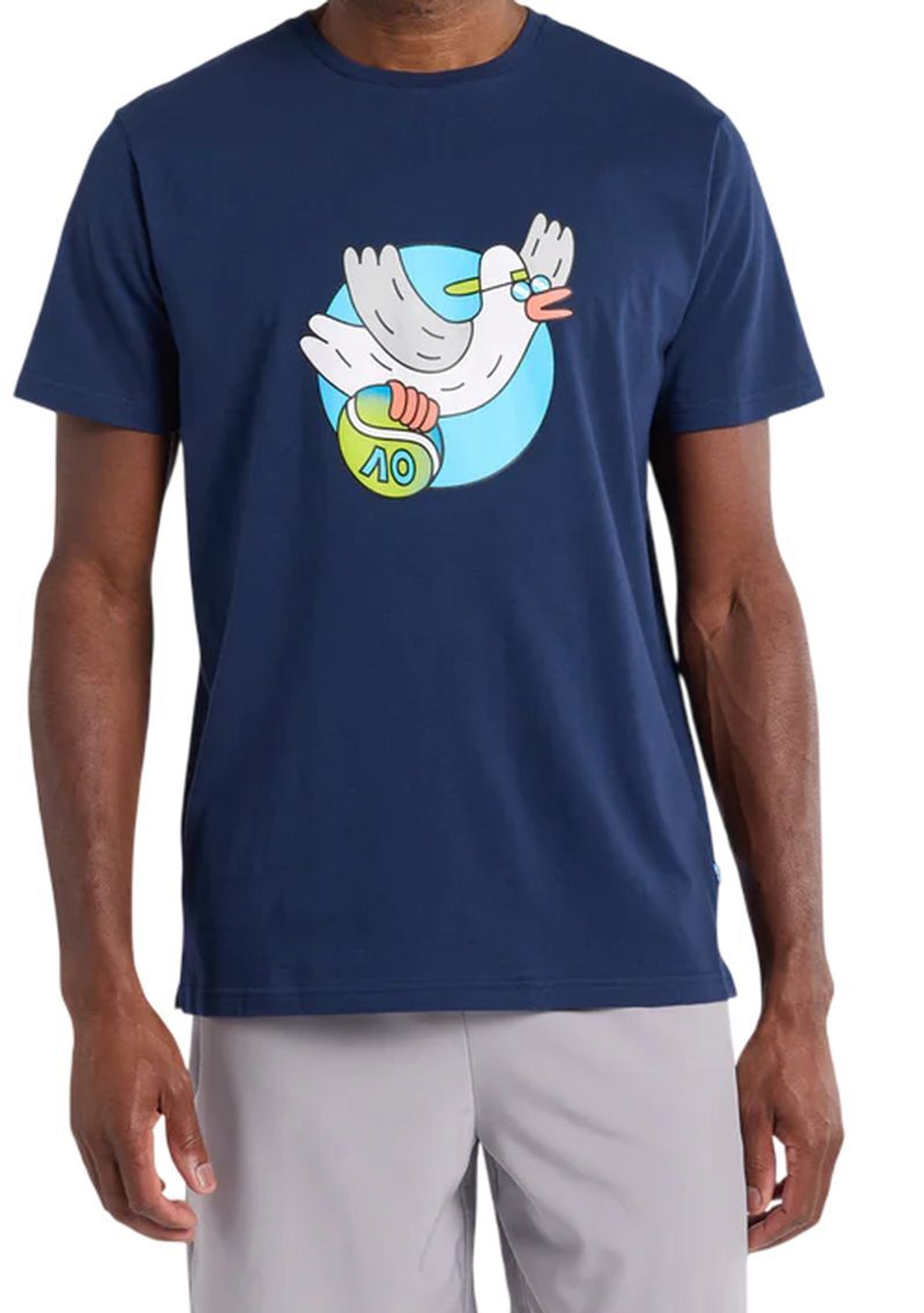 Мужская теннисная футболка Australian Open AO Seagull - небесный