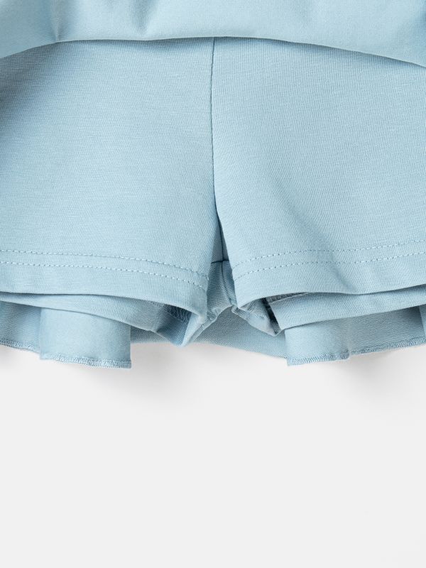 Юбка-шорты с воланом 