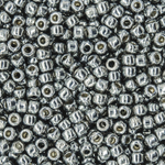 Японский бисер TOHO Round 15/0 (№PF565), непрозрачный глянцевый с металлическим блеском