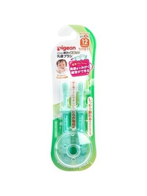 PIGEON Зубная щетка для детей от 12 месяцев до 18 месяцев, шаг 3