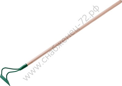 РОСТОК 170 х 45 х 1380 мм, трапециевидный профиль, нержавеющая сталь, деревянный черенок высш. сорт, мотыга (421571)