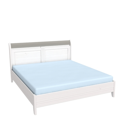 Кровать «Бейли» без изножья 180х200 белый воск/антрацит