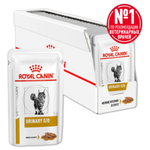 Royal Canin корм консервированный для взрослых кошек кусочки в соусе при мочекаменной болезни