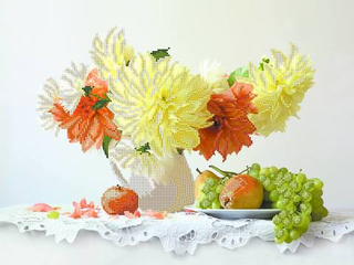 "Осеннее утро"-4246 ткань с нанесенным рисунком