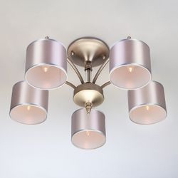 Люстра на штанге Eurosvet Adagio 60080/5 сатин-никель