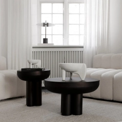 Стол 101 Сopenhagen Crown Table, Low, Burned Black, черный